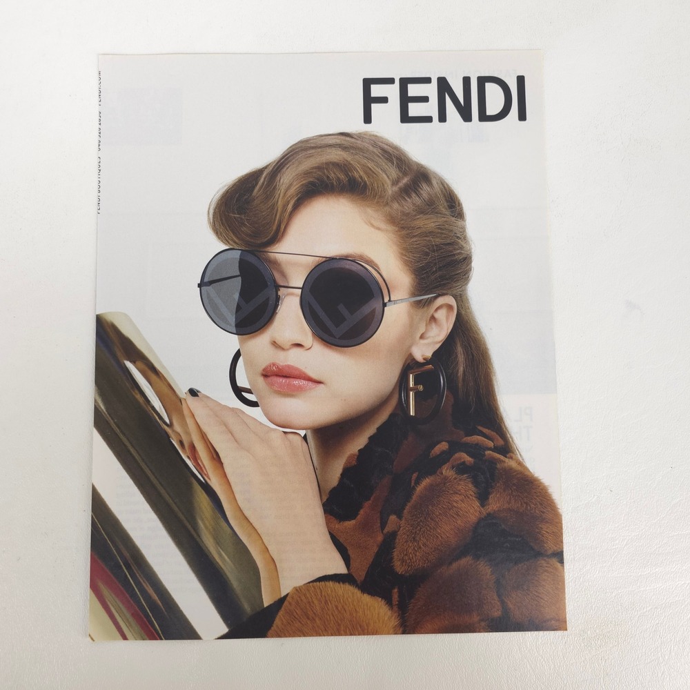 Fendi Gigi Hadid Print Ad Run Away Sunglasses Designer Fashion Closet Wall Art
